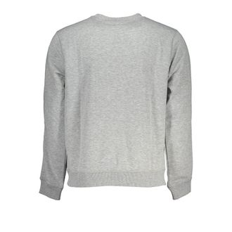 Calvin Klein Logo-Embroidered Crew Neck Sweatshirt - Gray