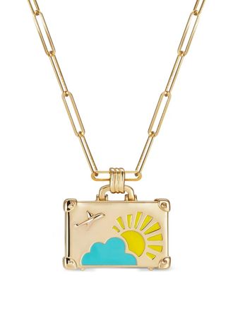 NeverNot Weekend Trip necklace - women - 14kt Yellow Gold/Enamel - One Size