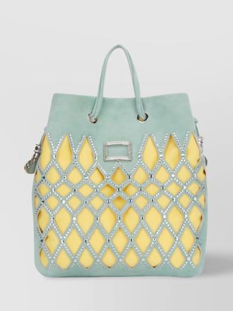 Roger Vivier colorful cut-out embellished tote