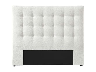 VENTE-UNIQUE.COM Cabecero tela blanco 140x190 cm, 140x200 cm