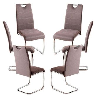 Regalos Miguel Regalos Miguel - Packs Sillas Comedor - Pack 6 Sillas Hallen Tela - Gris