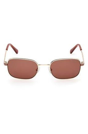GANT Rectangular Sunglasses in Gold /Brown at Nordstrom Rack