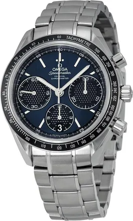 Omega Pre-owned Omega Speedmaster Racing Chronograph Tachymeter Blue Dial Mens Watch 326.30.40.50.03.001