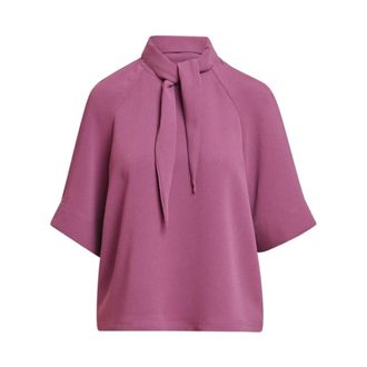 Essentiel Kassie Neck Tie Top - female - Essentiel Antwerp - Blouses - Purple - L - Blouses & Shirts