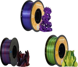 OEM Filamento Pla De Seda Bicolor, 1,75 Mm De Di&aacute;metro, 3 Kg De Peso Por Paquete
