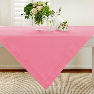 Solino Home Linen Table Throw - Fete, 52 x 52, 52 x 52 in Pink Carnation at Nordstrom, Size Medium