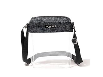 Baggallini Clear Stadium Explorer Crossbody Womens Handbags Midnight Blossom, Synthetic
