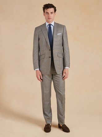 Oliver Brown Eaton Classic Fit Suit - Prince of Wales Check Wool