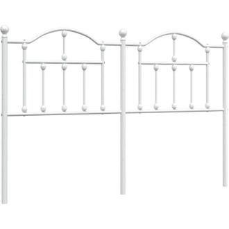vidaXL Cabecero De Metal Blanco 135 Cm Vidaxl