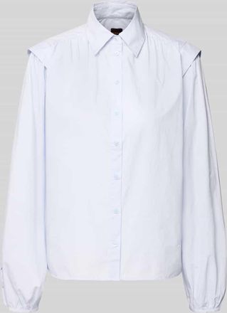 Boss Orange by Hugo Boss BOSS Orange Regular Fit Langarmbluse aus reiner Baumwolle Modell C_BOSALLY in Hellblau, Größe 34