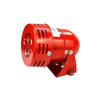 OEM Sirena De Alarma Exterior Potente De 220 V, Sirena De Bocina Met&aacute;lica Cableada Con Motor Rojo De 120 Db Para Uso Industrial Y Marino, Alarma Ruikaluck