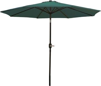 Sunnydaze Aluminum Patio Deck Market Umbrella with Tilt and Crank
