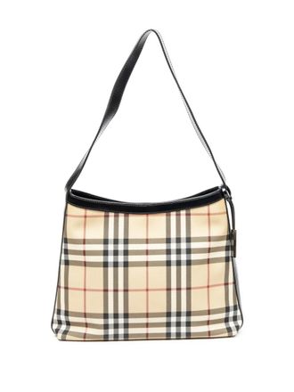 Burberry check-pattern shoulder bag - Neutrals