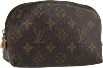 Louis Vuitton Pre-owned Clutches, female, Brown, Size: ONE SIZE Pre-owned Vintage Monogram Pouch