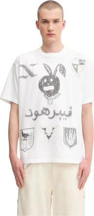 Neighborhood NH. TEE Ss-17 - Heren - T-shirts - Wit - XL - Katoen - Tops