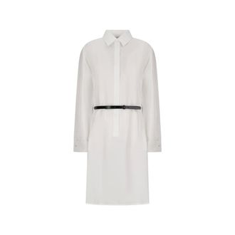 Max Mara Dames, Jurken, Wit, Maat: L