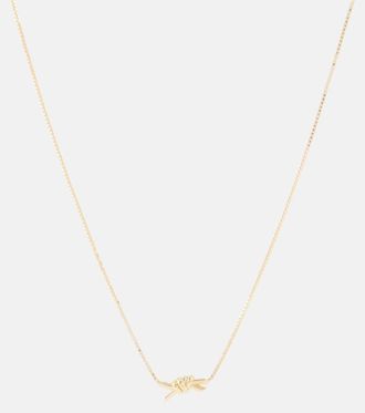 Bottega Veneta Collana Knot in argento sterling bagnato in oro