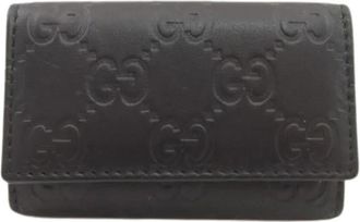 Gucci Pre-owned Leren Sleutelhouder - Dames - Vintage Accessoires - Zwart - ONE Size - Leer - Vintage