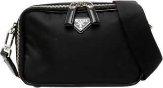 Prada Pre-owned Cross Body Bags, female, Black, Size: ONE SIZE Pre-owned Vintage Shoulder Bag
