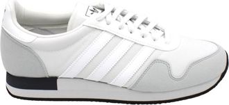 adidas Technische stoffen veterschoen met su&egrave;de inzetstukken - Heren - Skateschoenen - Wit - 42 EU - Su&egrave;de - Fitness