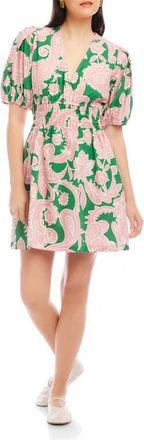 Fifteen Twenty Penelope Shirred Waist Dress in Paisley at Nordstrom, Size Medium
