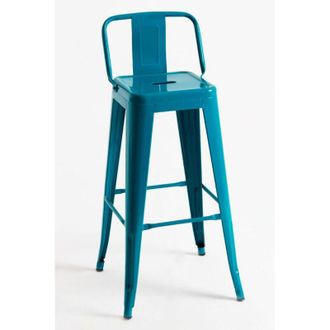 Regalos Miguel Taburetes Altos - Taburete Torix Respaldo - Verde Azulado