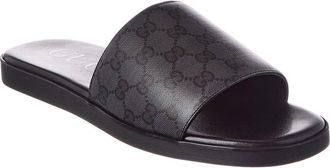 Gucci Gg Coated Canvas Slide