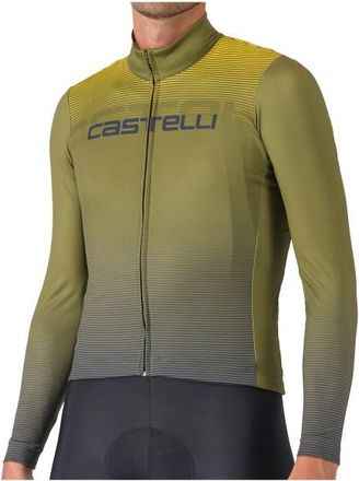 Castelli Apice Thermal Jersey Velotrikot für Herren | oliv