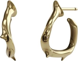 John Richmond Stijve oorbellen met gouden spikes - Dames - Oorbellen - Geel - ONE Size - Accessoires