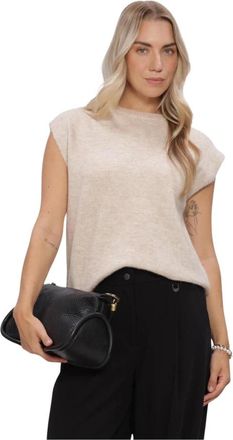 Selected Dames, Truien, Beige, Maat: XS Zijde