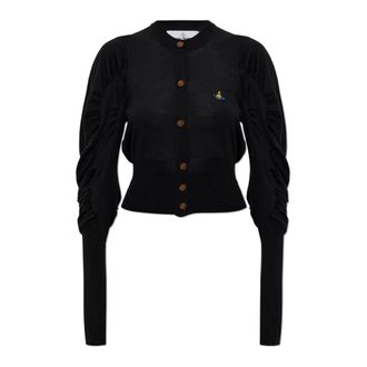 Vivienne Westwood Cardigans, female, Black, Size: M Cardigan with wide sleeves