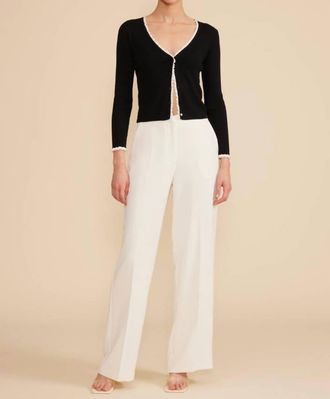 Lucy Paris Roshe Mini Cardigan In Black