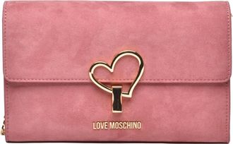 Love Moschino Bolso de hombro efecto ante - Bags - Mujer - Rosa - ONE SIZE