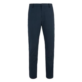 Bomboogie Slim fit chino broek van linnenmix - Heren - Broeken - Blauw - Maat: W33 Linnen