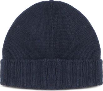 John Galliano Berretto a coste in lana - Blu