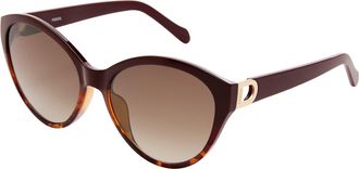 Fossil Womens Stellah Cat Eye Sunglasses