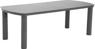 Sweeek Aluminum garden table for 10 people anthracite 225x100x75 cm - Zaro