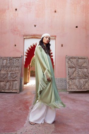 Trendyol Modest Dames Kaki Effen Maxi Lang Stijlvol/Avond Recht Modest Avond Jurken