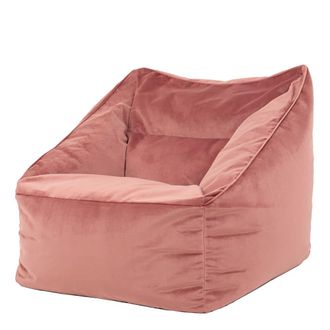 Icon Brand Puf sill&oacute;n de terciopelo amanecer rosa