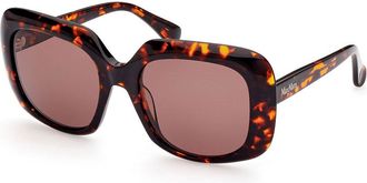 Max Mara MM0038 54E Womens Sunglasses Tortoiseshell Size 55