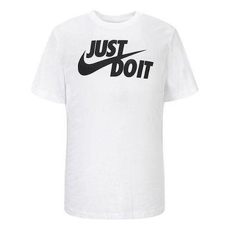 Nike Sportswear Tee Just Do It Short Sleeve Mens White AR5006-100