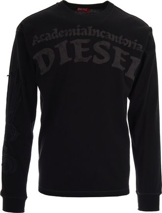 Diesel Off Black Norm Cotton T-Shirt