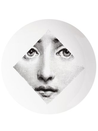 Fornasetti Piatto da parete Tema e Variazioni n.65 - Bianco
