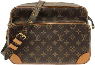 Louis Vuitton Pre-owned Cross Body Bags, female, Brown, Size: ONE SIZE Pre-owned Monogram Nile Shoulder Bag