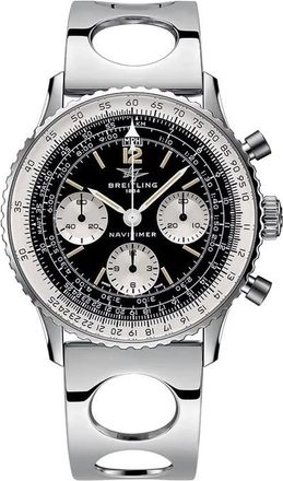 Breitling Navitimer Chronograph Hand Wind Black Dial Mens Watch AB09501A1B1A1