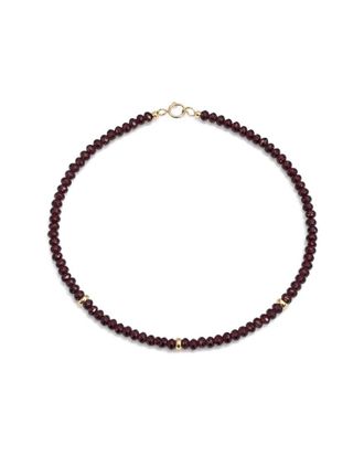 Jewelmak 14K Garnet Bracelet
