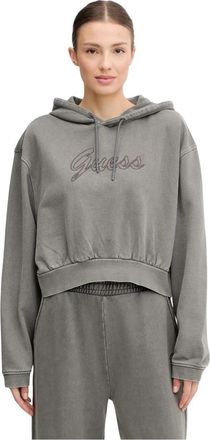 Guess Misty Hoodie - Dames - Hoodies - Grijs - XL - Katoen - Hoodies & sweatvesten