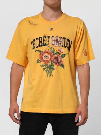 Dolce & Gabbana floral cotton crewneck t-shirt