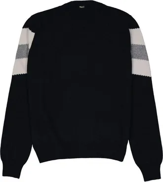 Herno Mens Blue Wool Sweatshirt Clothing