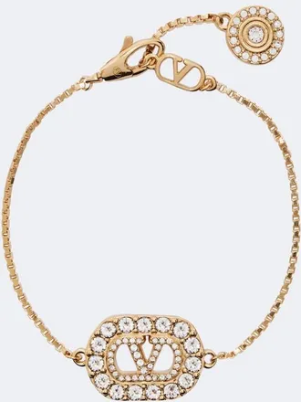 Valentino VLogo Swarovski-embellished bracelet
